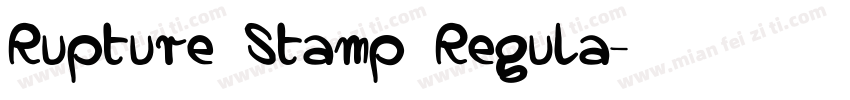 Rupture Stamp Regula字体转换